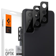 Заредете изображение във визуализатора на галерията – SPIGEN OPTIK.TR CAMERA PROTECTOR 2-PACK GALAXY S21 FE BLACK COVER - TopMag
