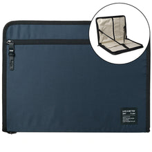 Заредете изображение във визуализатора на галерията – Ringke Smart Zip Pouch universal case for laptop, tablet (up to 13 ''), stand, bag, organizer, navy blue - TopMag
