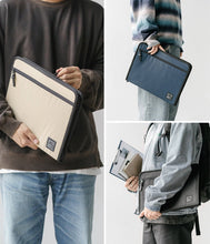 Заредете изображение във визуализатора на галерията – Ringke Smart Zip Pouch universal case for laptop, tablet (up to 13 ''), stand, bag, organizer, navy blue - TopMag
