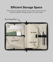 Заредете изображение във визуализатора на галерията – Ringke Smart Zip Pouch universal case for laptop, tablet (up to 13 ''), stand, bag, organizer, beige - TopMag
