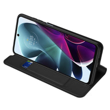 Заредете изображение във визуализатора на галерията – Dux Ducis Skin Pro Holster Cover Flip Cover Motorola Moto G200 5G / Edge S30 black - TopMag
