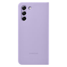 Заредете изображение във визуализатора на галерията – Samsung Smart Clear View Cover Case Antibacterial Smart Flip Case for Samsung Galaxy S21 FE Lavender (EF-ZG990CVE) - TopMag
