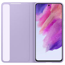 Заредете изображение във визуализатора на галерията – Samsung Smart Clear View Cover Case Antibacterial Smart Flip Case for Samsung Galaxy S21 FE Lavender (EF-ZG990CVE) - TopMag
