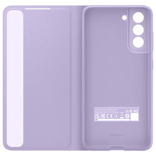 Заредете изображение във визуализатора на галерията – Samsung Smart Clear View Cover Case Antibacterial Smart Flip Case for Samsung Galaxy S21 FE Lavender (EF-ZG990CVE) - TopMag
