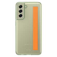 Заредете изображение във визуализатора на галерията – Samsung clear strap cover case for Samsung galaxy s21 fe olive (ef-xg990cme) - TopMag
