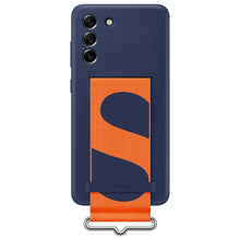 Заредете изображение във визуализатора на галерията – Samsung strap silicone cover case for Samsung galaxy s21 fe navy blue (ef-gg990tne) - TopMag
