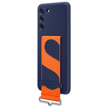 Заредете изображение във визуализатора на галерията – Samsung strap silicone cover case for Samsung galaxy s21 fe navy blue (ef-gg990tne) - TopMag
