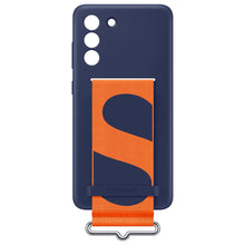 Заредете изображение във визуализатора на галерията – Samsung strap silicone cover case for Samsung galaxy s21 fe navy blue (ef-gg990tne) - TopMag
