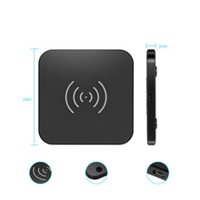 Заредете изображение във визуализатора на галерията – Choetech wireless charger kit Qi 10W for phone earphone black (T511-S) + Q5003 wall charger European standard white + AB cable 1.2m white - TopMag
