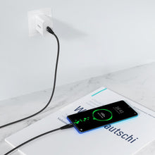 Заредете изображение във визуализатора на галерията – Choetech set of 2 USB Type C cables - USB Type C Power Delivery 60W 5A 1.2m + 2m black (XCC-1003) - TopMag

