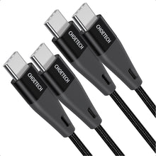 Заредете изображение във визуализатора на галерията – Choetech set of 2 USB Type C cables - USB Type C Power Delivery 60W 5A 1.2m + 2m black (XCC-1003) - TopMag
