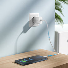 Заредете изображение във визуализатора на галерията – Choetech USB wall charger Type C 20W Power Delivery 3A + MFI USB Type C cable - Lightning 1.2m white (Q5004-V2-EU-CLWH) - TopMag
