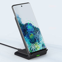 Заредете изображение във визуализатора на галерията – Choetech Set 2 x Qi Wireless Charger Stand 10W Stand Black White (T524-S) - TopMag
