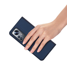 Заредете изображение във визуализатора на галерията – Dux Ducis Skin Pro Holster Cover Flip Cover for Xiaomi 12 Pro blue - TopMag

