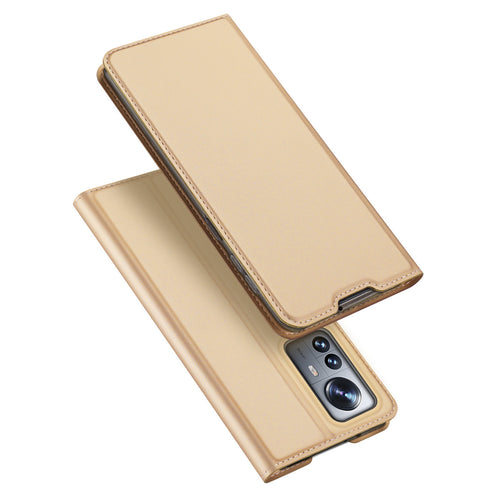 Dux Ducis Skin Pro Holster Cover Flip Cover for Xiaomi 12 Pro gold - TopMag