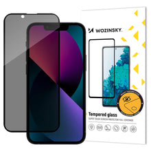Заредете изображение във визуализатора на галерията – Wozinsky Privacy Glass Tempered Glass for iPhone 13/13 Pro with Anti Spy Privatizing Filter - TopMag
