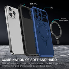 Заредете изображение във визуализатора на галерията – Tel Protect Armor Magsafe Metal Ring Case for Iphone 12 Pro Max blue
