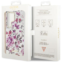 Заредете изображение във визуализатора на галерията – Guess GUHCS23LHCFWST S23 Ultra S918 white/white hardcase Flower Collection
