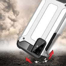 Заредете изображение във визуализатора на галерията – Hybrid Armor Case Tough Rugged Cover for Samsung Galaxy S20 Plus black
