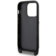 Заредете изображение във визуализатора на галерията – Karl Lagerfeld KLHCP14LCSAKHPCK iPhone 14 Pro 6.1" hardcase black/black Crossbody Saffiano Monogram Choupette
