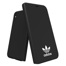 Заредете изображение във визуализатора на галерията – Adidas Booklet Case New Basics iPhone X/Xs czarny biały/black white 29195 - TopMag
