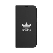 Заредете изображение във визуализатора на галерията – Adidas OR Booklet Case BASIC iPhone 12 Pro Max 6,7" czarno biały/black white 42228 - TopMag

