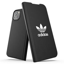 Заредете изображение във визуализатора на галерията – Adidas OR Booklet Case BASIC iPhone 13 6,1" czarno biały/black white 47086 - TopMag

