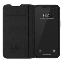 Заредете изображение във визуализатора на галерията – Adidas OR Booklet Case BASIC iPhone 13 6,1" czarno biały/black white 47086 - TopMag

