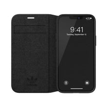 Заредете изображение във визуализатора на галерията – Adidas OR Booklet Case BASIC iPhone 12 Mini 5.4" czarno biały/black white 42226 - TopMag
