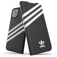 Заредете изображение във визуализатора на галерията – Adidas OR Booklet Case PU iPhone 13 6,1" czarno biały/black white 47091 - TopMag
