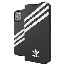 Заредете изображение във визуализатора на галерията – Adidas OR Booklet Case PU iPhone 13 6,1" czarno biały/black white 47091 - TopMag
