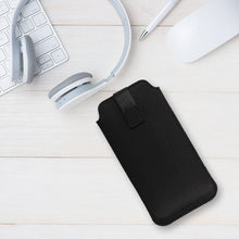 Заредете изображение във визуализатора на галерията – HIT Pouch Case (Size XL) for Iphone 14 Pro Max/13 Pro Max/12 Pro Max/Samsung A54 5G/A53 5G/A52/S21 Plus/S20 FE design 1 black
