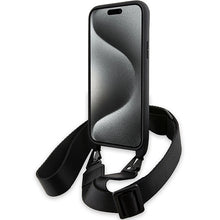 Заредете изображение във визуализатора на галерията – BMW M Edition Carbon Tricolor Lines &amp; Strap case for iPhone 15 / 14 / 13 - black
