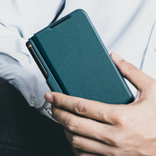 Заредете изображение във визуализатора на галерията – Nillkin Qin Leather Pro Case for Samsung Galaxy Z Fold 4 cover with a cover for the camera and a place for the stylus black
