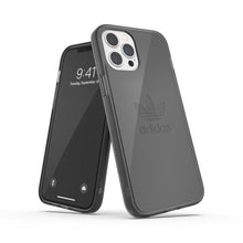 Заредете изображение във визуализатора на галерията – Adidas OR Protective iPhone 12 Pro Max Clear Case czarny przezroczysty/smokey black - TopMag

