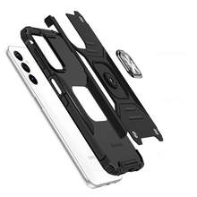 Заредете изображение във визуализатора на галерията – Wozinsky Ring Armor case for Samsung Galaxy A14 armored cover magnetic holder ring black

