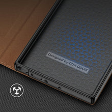 Заредете изображение във визуализатора на галерията – Dux Ducis Skin X2 case Samsung Galaxy S23 Ultra flip case wallet stand brown
