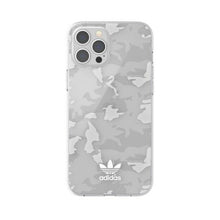 Заредете изображение във визуализатора на галерията – Adidas OR SnapCase Camo iPhone 12 Pro Ma x przezroczysty/biały 43706 - TopMag
