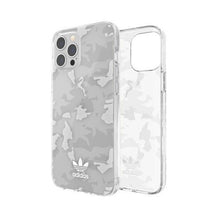 Заредете изображение във визуализатора на галерията – Adidas OR SnapCase Camo iPhone 12 Pro Ma x przezroczysty/biały 43706 - TopMag
