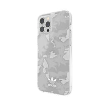 Заредете изображение във визуализатора на галерията – Adidas OR SnapCase Camo iPhone 12 Pro Ma x przezroczysty/biały 43706 - TopMag
