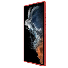 Заредете изображение във визуализатора на галерията – Nillkin Super Frosted Shield Pro case for Samsung Galaxy S23 Ultra armored cover + phone stand red
