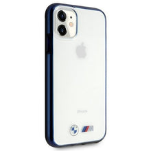 Заредете изображение във визуализатора на галерията – Etui BMW BMHCN61MBTOB iPhone 11 6,1" / Xr transparent hardcase Sandblast - TopMag
