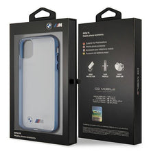 Заредете изображение във визуализатора на галерията – Etui BMW BMHCN61MBTOB iPhone 11 6,1" / Xr transparent hardcase Sandblast - TopMag
