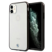 Заредете изображение във визуализатора на галерията – Etui BMW BMHCN61PCUMRBK iPhone 11 6,1" / Xr transparent hardcase Signature Collection - TopMag
