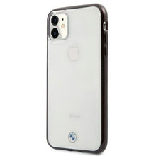 Заредете изображение във визуализатора на галерията – Etui BMW BMHCN61PCUMRBK iPhone 11 6,1" / Xr transparent hardcase Signature Collection - TopMag
