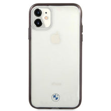 Заредете изображение във визуализатора на галерията – Etui BMW BMHCN61PCUMRBK iPhone 11 6,1" / Xr transparent hardcase Signature Collection - TopMag
