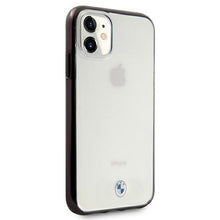 Заредете изображение във визуализатора на галерията – Etui BMW BMHCN61PCUMRBK iPhone 11 6,1" / Xr transparent hardcase Signature Collection - TopMag
