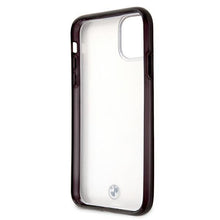 Заредете изображение във визуализатора на галерията – Etui BMW BMHCN61PCUMRBK iPhone 11 6,1" / Xr transparent hardcase Signature Collection - TopMag
