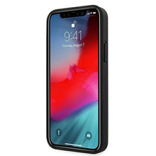 Заредете изображение във визуализатора на галерията – Etui BMW BMHCP12LRCSWK iPhone 12 Pro Max 6,7" czarny/black hardcase Leather Signature - TopMag
