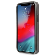 Заредете изображение във визуализатора на галерията – Etui BMW BMHCP12LREELK iPhone 12 Pro Max 6,7" czarny/black hardcase Leather Emboss - TopMag
